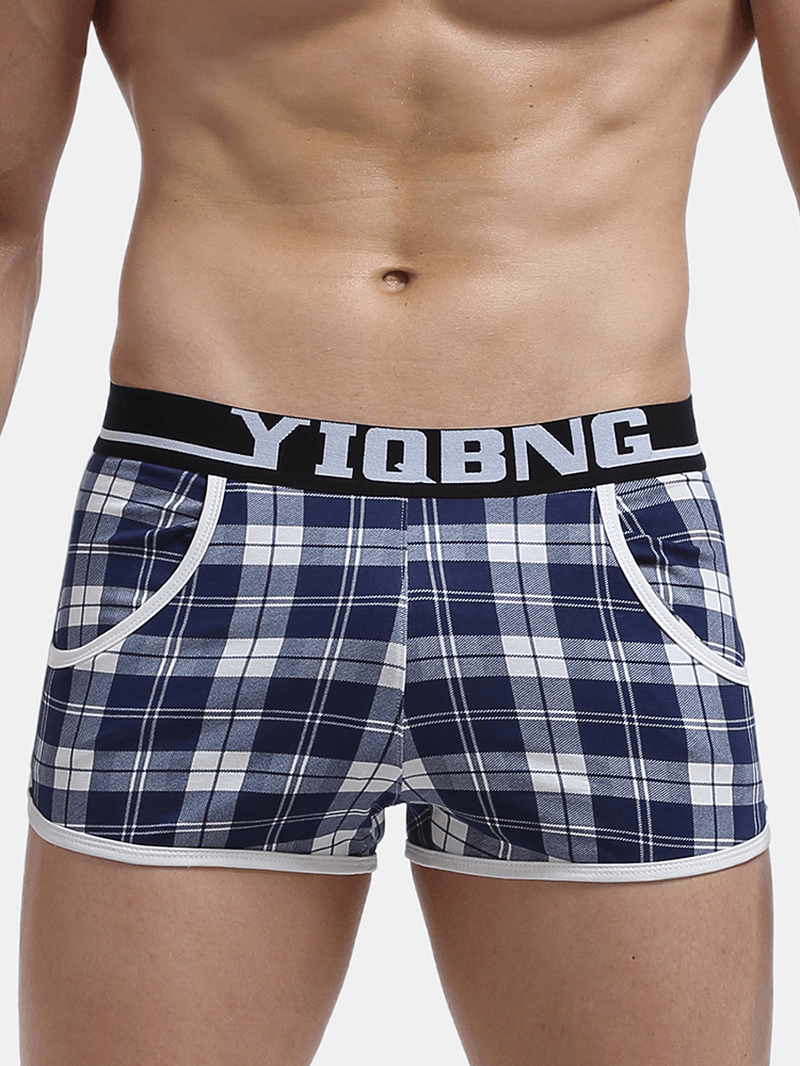 Mens Cotton Loose Breathable Boxer Knitted Beach Sleepwear P - MRSLM