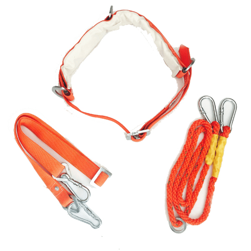 W-Y Type Orange Aerial Work Rope Full Body Climbing Rope Belt Security Outdoor Mountaineering Belts Protection Accessories - MRSLM