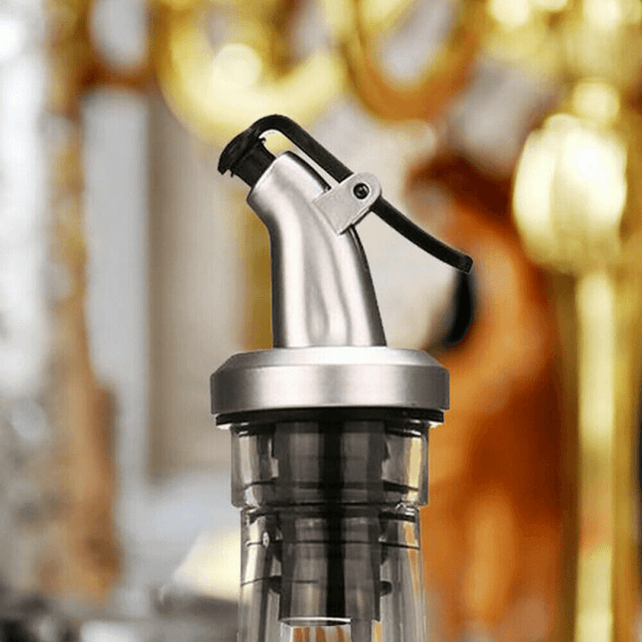 Olive Oil Sprayer Vinegar Seal Leak-Proof Lock Plug Bottles Cover ABS Food Grade Plastic Nozzle Sprayer Liquid Dispenser Bottle Stopper - MRSLM