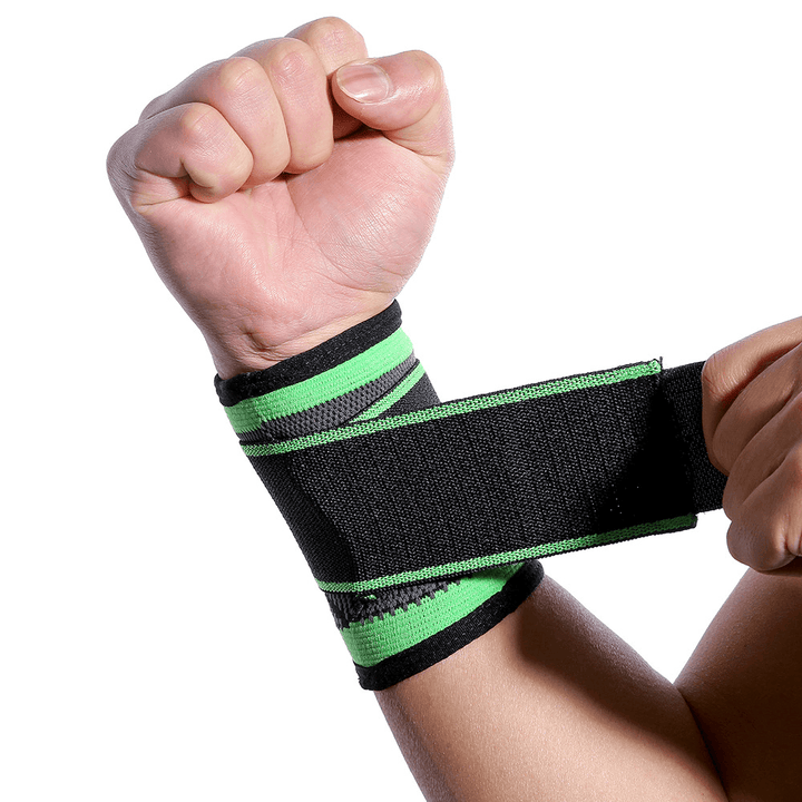 KALOAD 1PC Dacron Adults Wrist Support Outdoor Sports Bracers Bandage Wrap Fitness Protective Gear - MRSLM