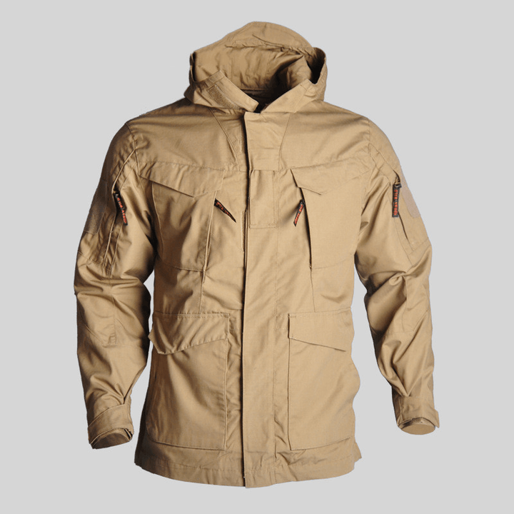 Tactical Windbreaker Mid-Length Men'S Jacket Waterproof - MRSLM