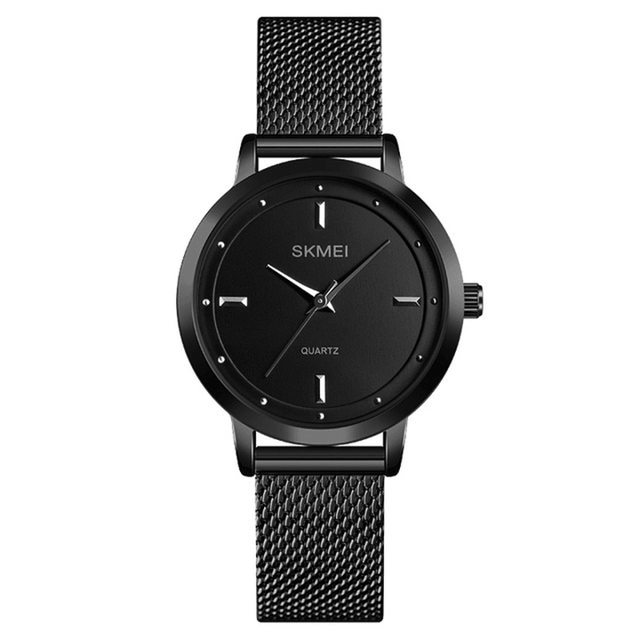 SKEMI 1528 Stainless Steel Strap Casual Style Waterproof Fashion Women Wristwatches Quartz Watch - MRSLM