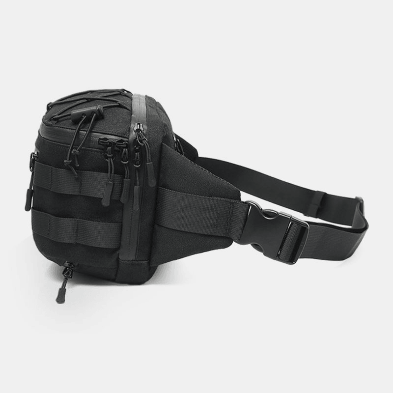 Men Oxford Multi-Carry Anti-Theft Multi-Pocket Waterproof Casual Crossbody Bag Chest Bag Sling Bag - MRSLM