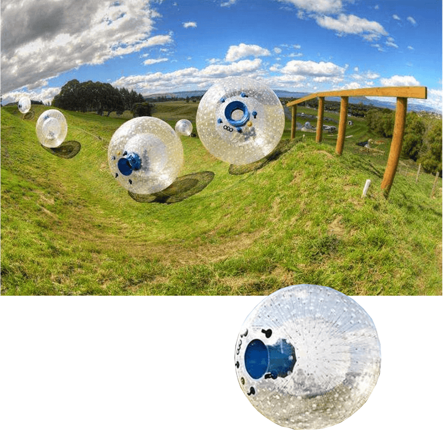 Outdoor Garden Yard 2.5M Inflating Zorb Ball Human Hamster Bumper Water Ball for Kids Adults - MRSLM