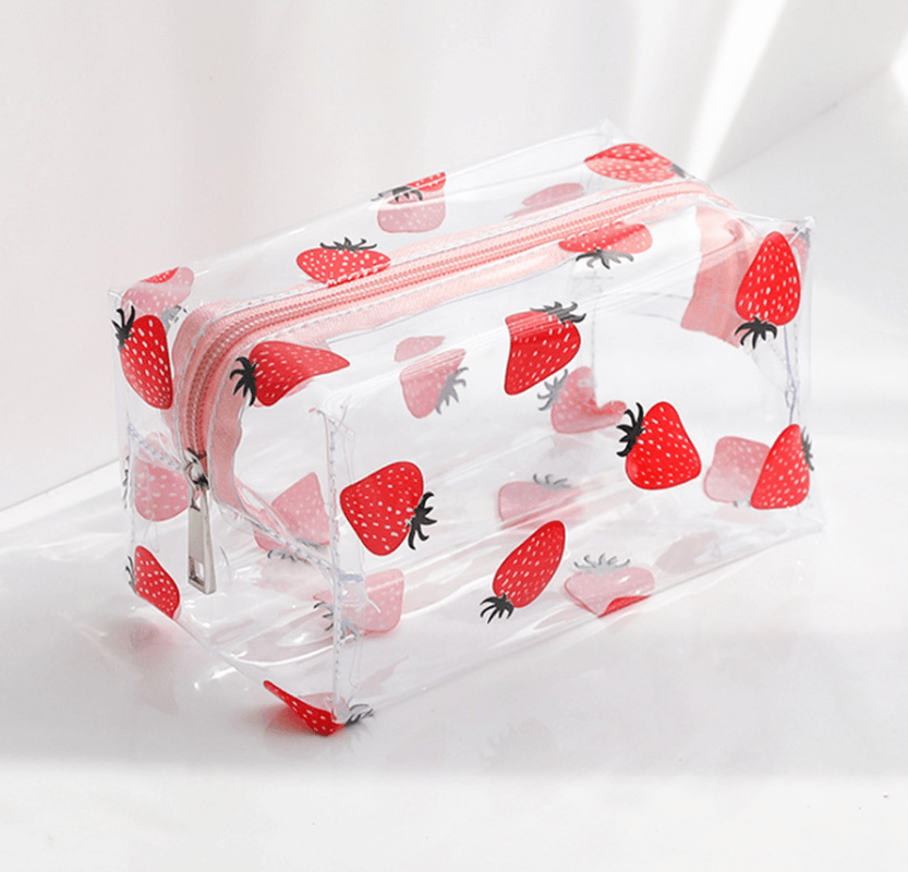 Japanese Cute Transparent Cosmetic Bag Large Capacity Portable New Super Fire Wash Storage Bag Korea Ins Wind - MRSLM