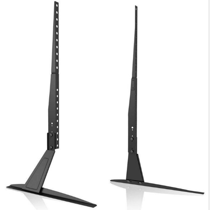 2Pcs Portable Foldable Tripod TV Stand Adjustable Height Monitor Bracket Mount for 26" to 50" Flat Screen - MRSLM
