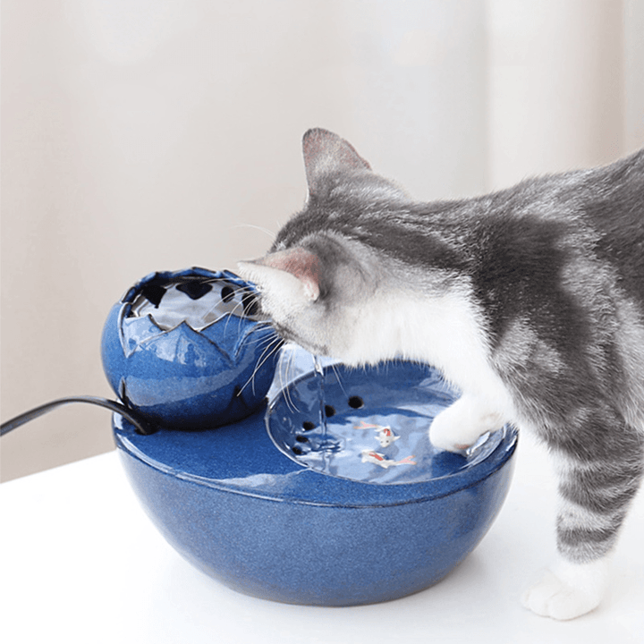 Ceramic Pet Cat Supplies Waterer Dispenser Automatic Pet Water Feeder - MRSLM