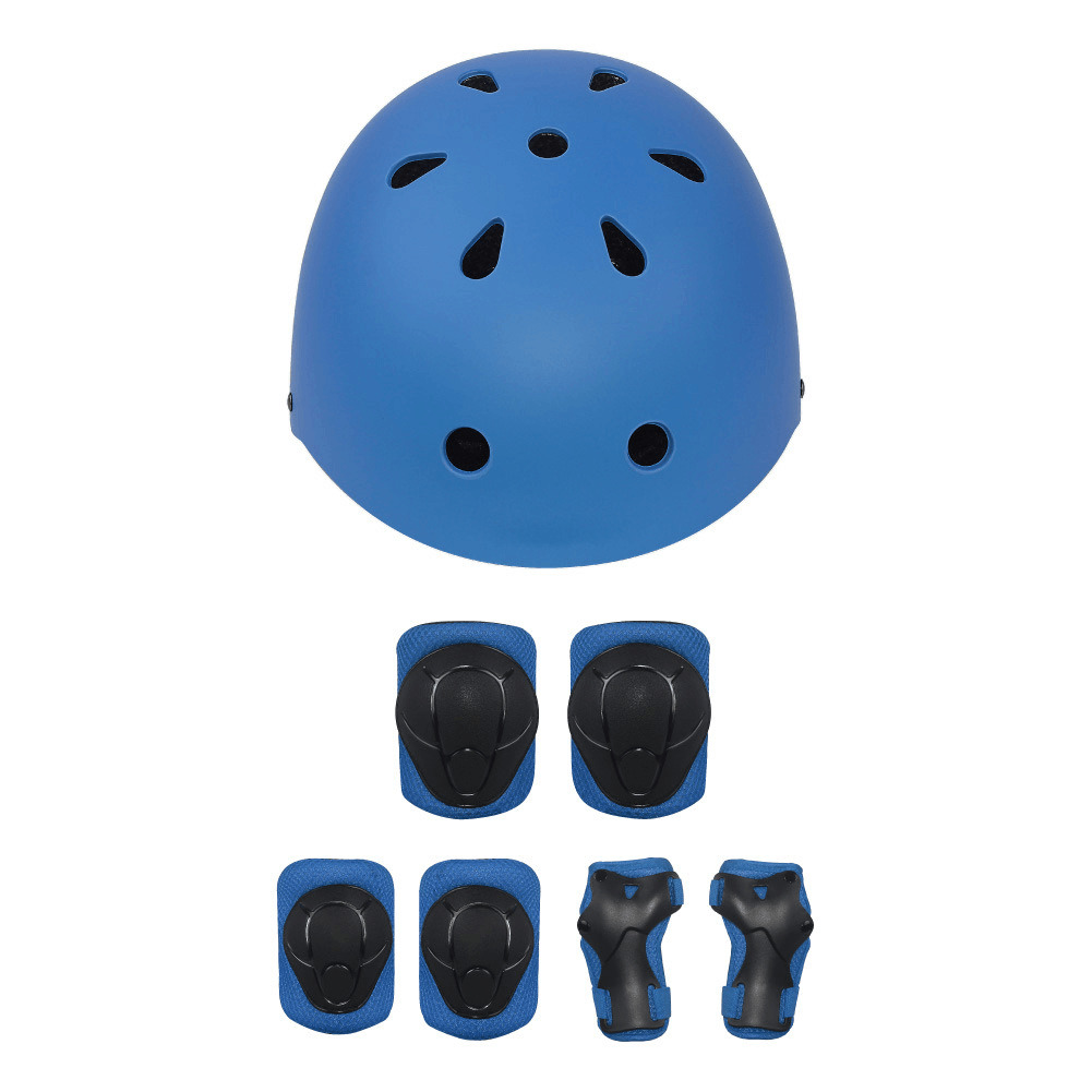 7Pcs/Set LANOVA Children Sport Protective Gear Set Kids Cycling Roller Skateboard Helmet+Knee Elbow Pads+Wrist Protector - MRSLM