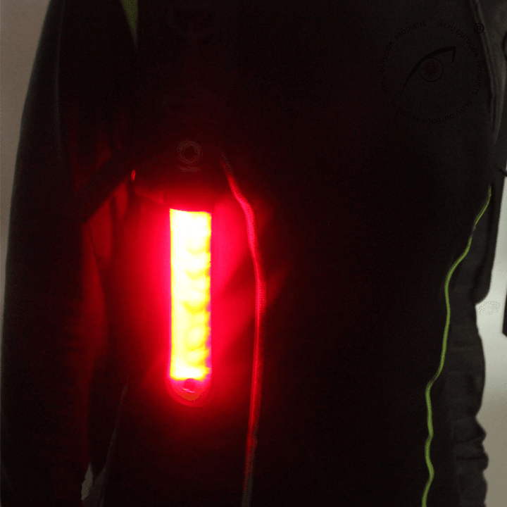 Outdoor Sports Bike Riding Light Night Running LED Wrist Band Light LED Reflective Pendant - MRSLM