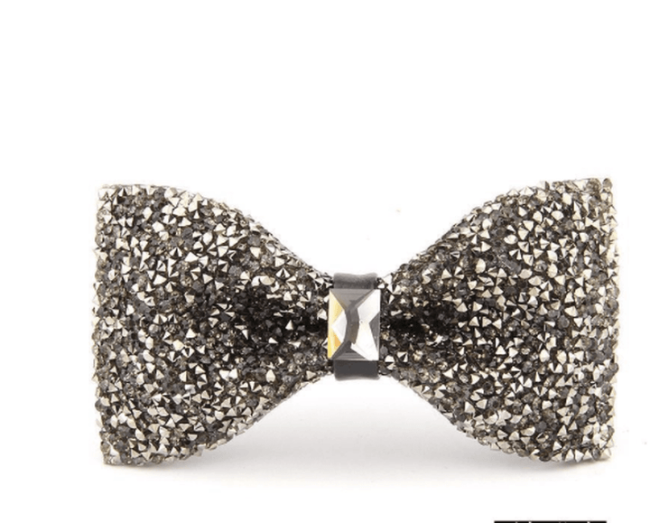 Fashionable Men'S Shiny Diamond Bow Tie - MRSLM