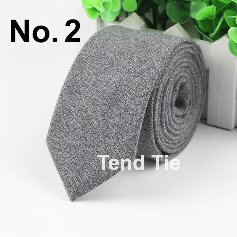 Men'S Tie New Ultra-Narrow Wool Elegant Atmosphere - MRSLM