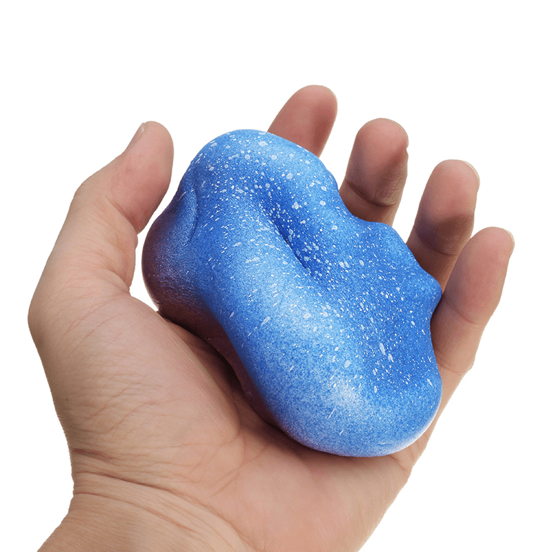 Squishy Starry Night Star Moon Bun Bread 9Cm Gift Soft Slow Rising with Packaging Decor Toy - MRSLM
