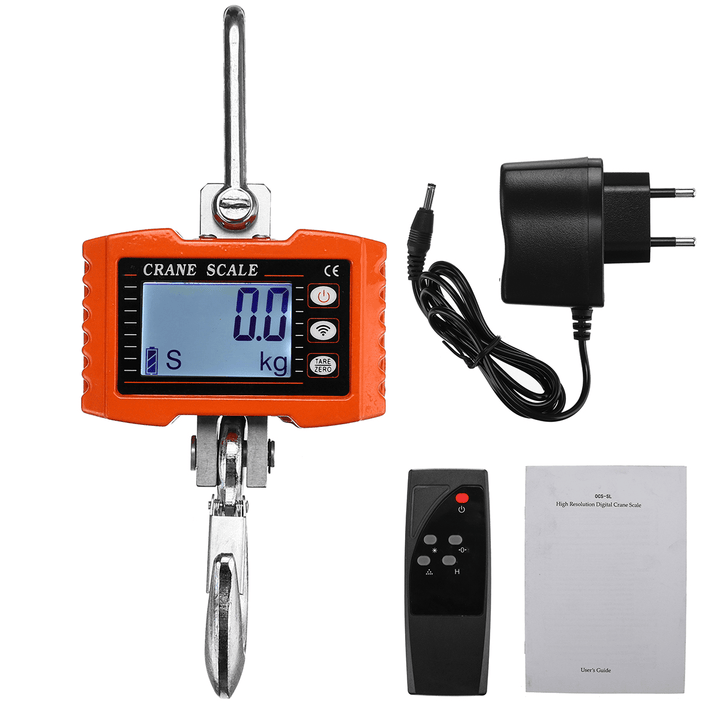 0.2Kg-1000Kg HD LED Display Wireless Electronic Hook Scale with Remote Control - MRSLM