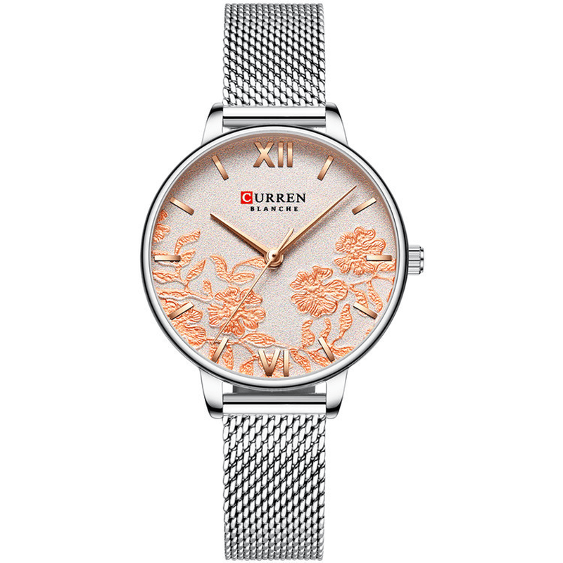 CURREN 9065 Flower Show Fashionable Ladies Wrist Watch Waterproof Quartz Watches - MRSLM