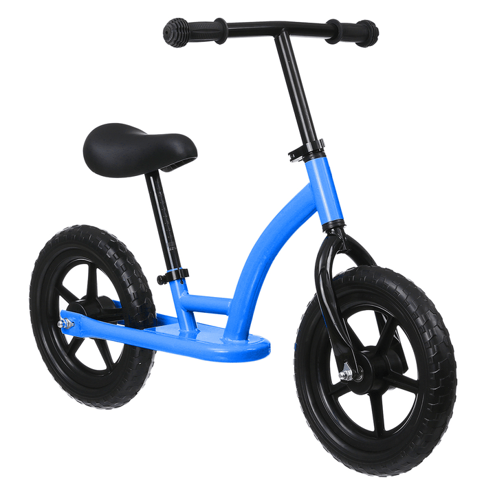 12'' Kids Balance Bike Adjustable Walking Learning Scooter with Footrest Children Gift - MRSLM