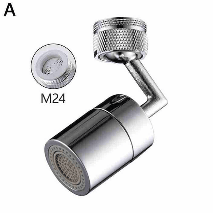 360 Degree Swivel Faucet Universal Rotating Mesh Mouth anti Splash Head Dual Model Bubbler Faucet Extender for Bathroom Kitchen - MRSLM