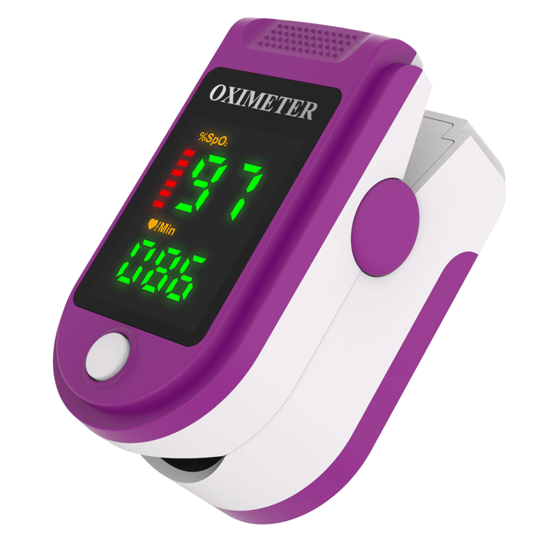 Boxym Finger Pulse Oximeter PI PR SPO2 Monitor OLED Blood Oxygen Saturation Heart Rate Monitor Oxymeters Medical Tool - MRSLM
