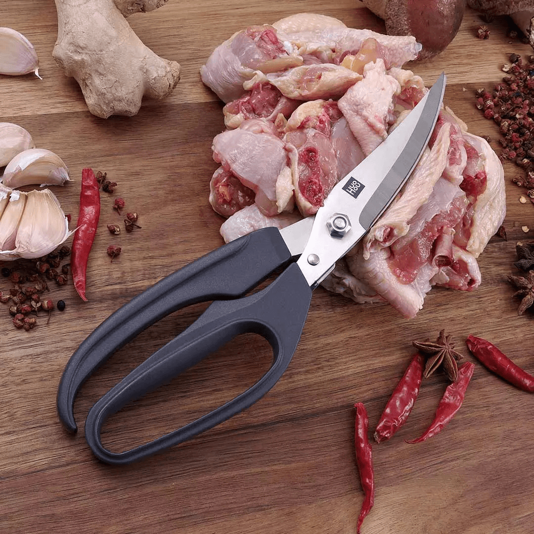 HUOHOU Multifunctional 40Cr13 Stainless Steel Kitchen Scissors Chicken Meat Scissor Food Bone Cutter From - MRSLM