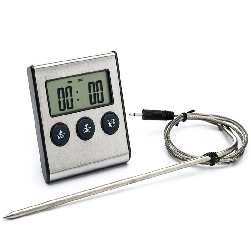 Honana Electric Digital Food BBQ Barbecue Thermometer Timer for Kitchen Baking Cooking - MRSLM