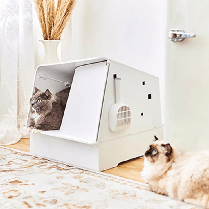 PETKIT Automatic Deodorizing Cat Litter Box Fully Enclosed Antibacterial Induction Light for Pet - MRSLM