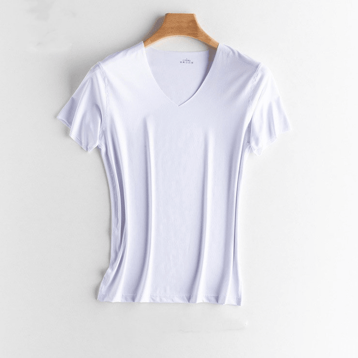 Ice Silk Seamless T-Shirt Men'S Short Sleeve - MRSLM