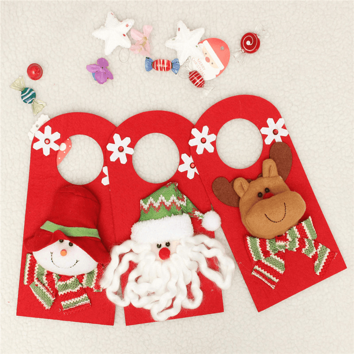 Christmas Xmas Decoration Hanging Santa Clau Snowman Elk Christmas Decoration - MRSLM
