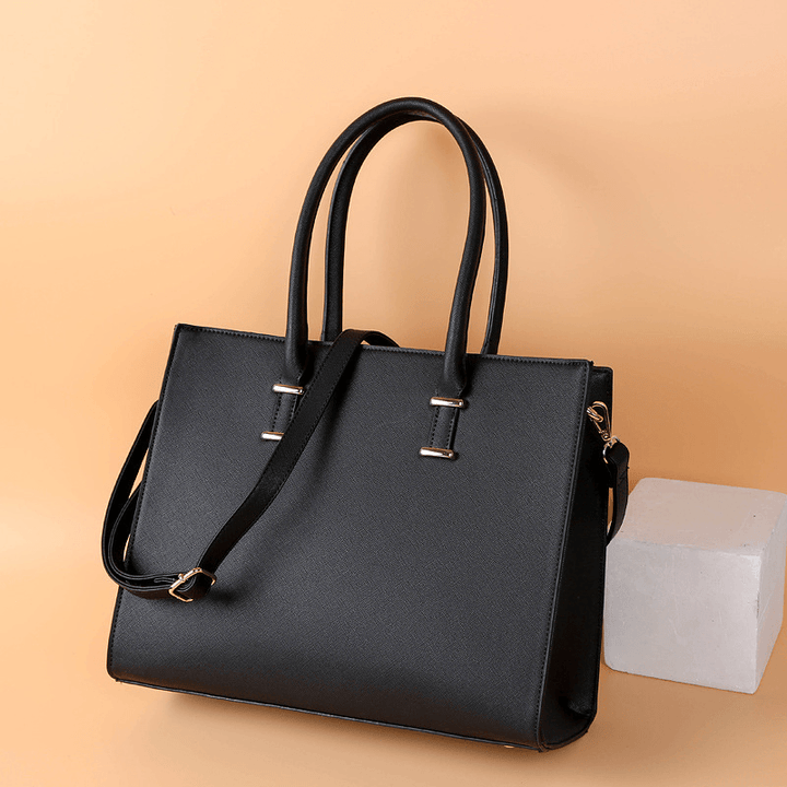 Women Casual Large Capacity Multi-Compartments Faux Leather Crossbody Bag Handbag - MRSLM