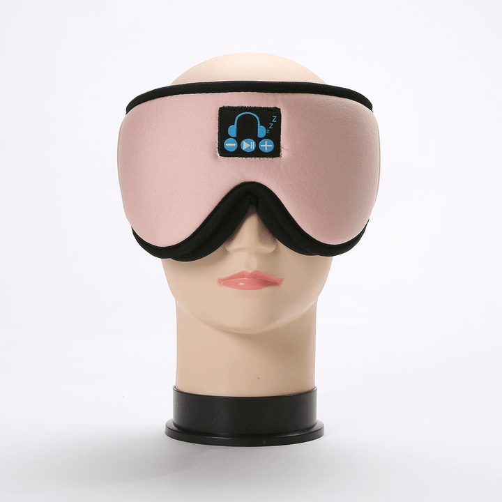 Wireless Bluetooth 5.0 Eye Mask Sleep Music Headphone Built-In Speakers Sleep Mask Earphone Camping Travel - MRSLM