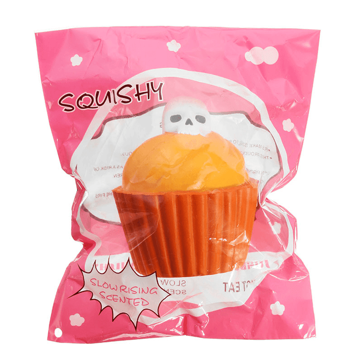 Yunxin Squishy Pumpkin Puff Cake Glow in Dark Halloween Slow Rising with Packaging Collection Gift - MRSLM