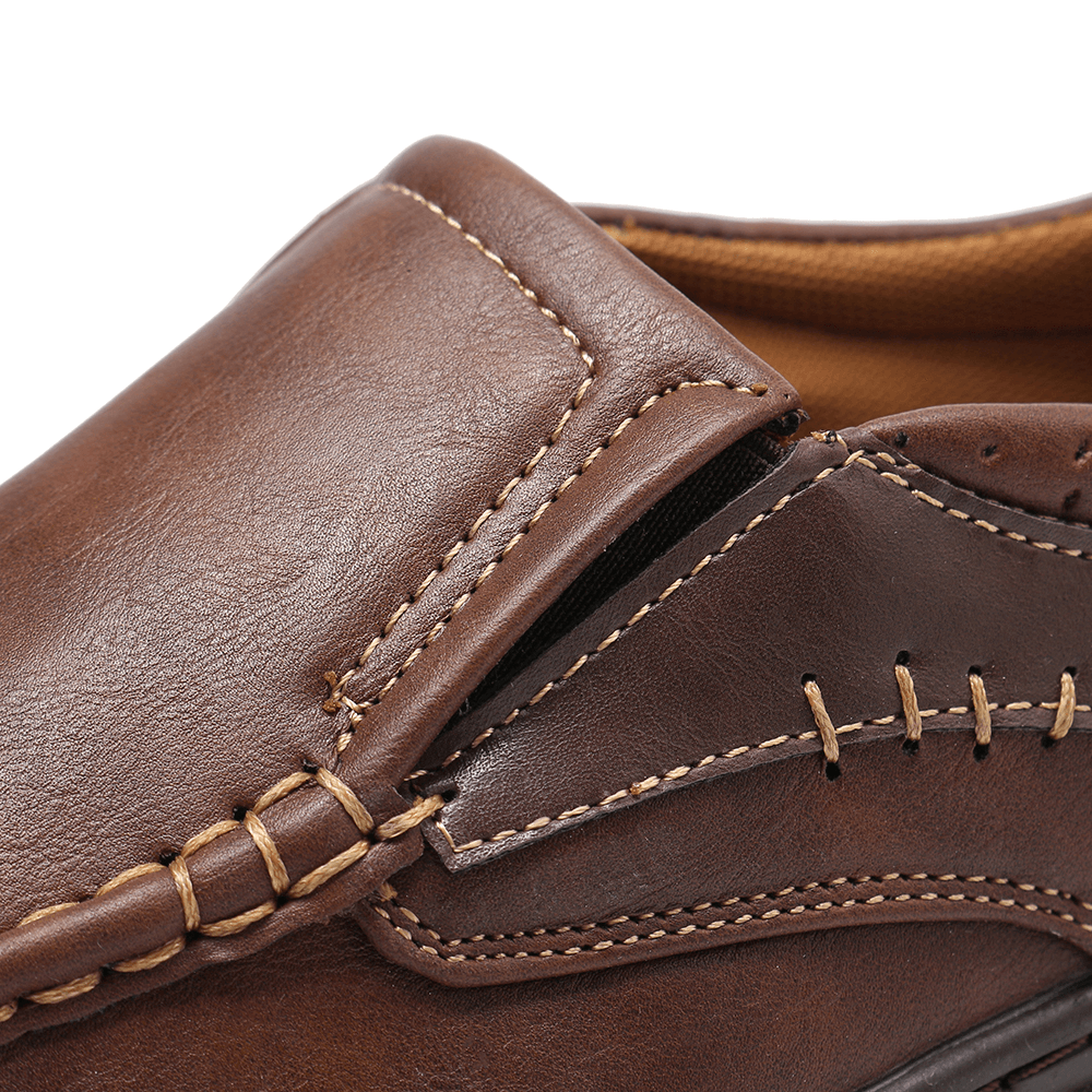 Menico Men Casual Business Soft Sole Walking Leather Oxfords - MRSLM
