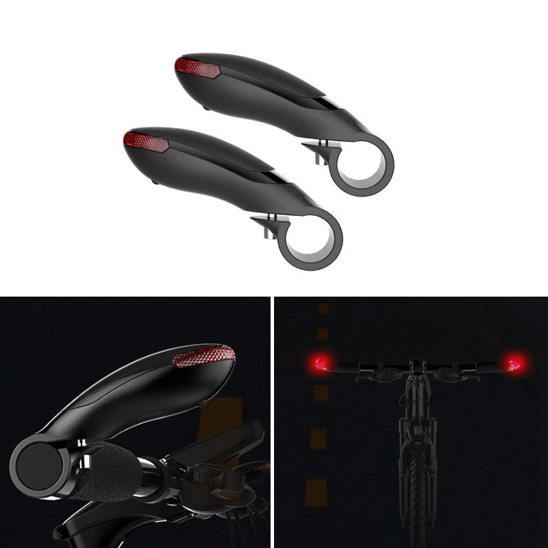 XANES® HL01 1 Pair Bicycle Handlebar Light Cycling Bike Light 3 Modes Red Warning Lamp Waterproof IPX6 Turn Signals - MRSLM
