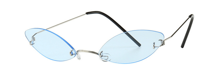 Steel Wire Legs Butterfly Cat Eyes Sunglasses - MRSLM