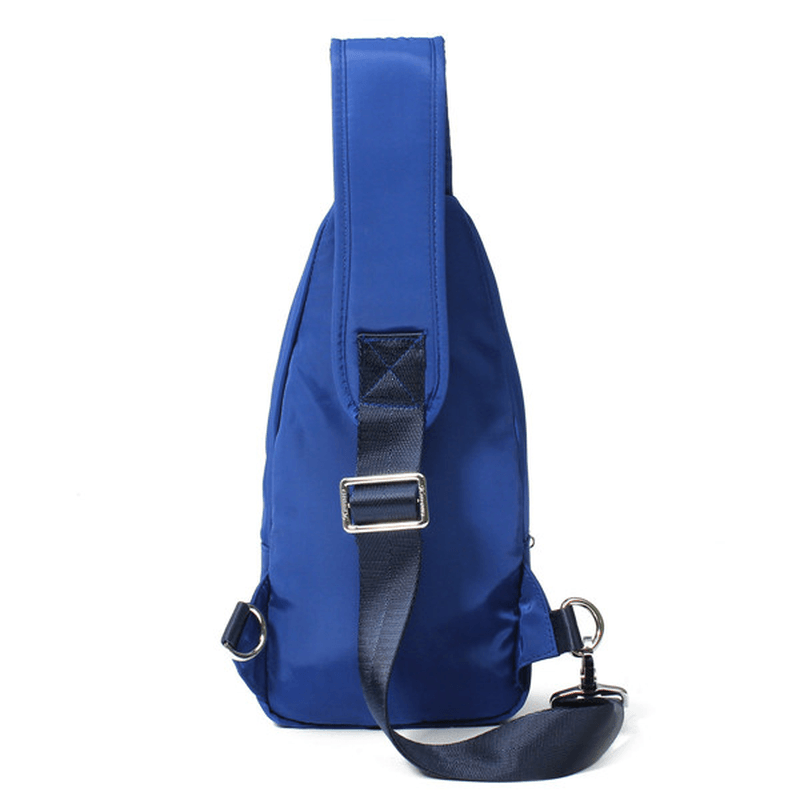 Women Men Nylon Chest Bags Sports Waterproof Crossbody Bags Casual Outdoor Bags - MRSLM