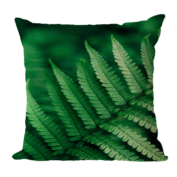 Tropical Plant Flax Pillowcase Hot Selling Car Cushion Home Sofa Cushion - MRSLM