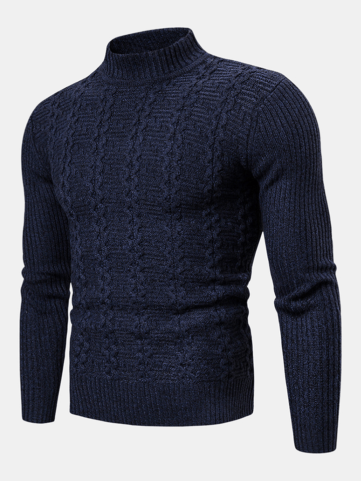 Men'S New Fashion Trend Twisted Long-Sleeved Casual Sweaters - MRSLM