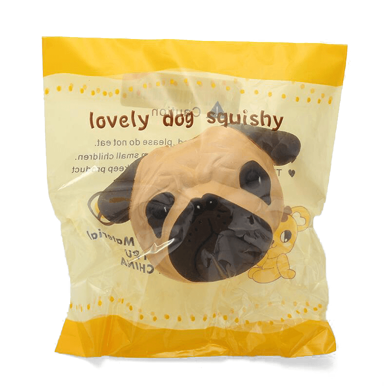 Squishyshop Dog Puppy Face Bread Squishy 11Cm Slow Rising with Packaging Collection Gift Decor Toy - MRSLM