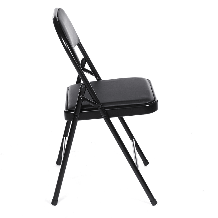 Folding Office Backrest Chair Simple Portable Computer Chair Stool with Two-Brace Support Meeting Room Dormitory Home Office Furniture - MRSLM