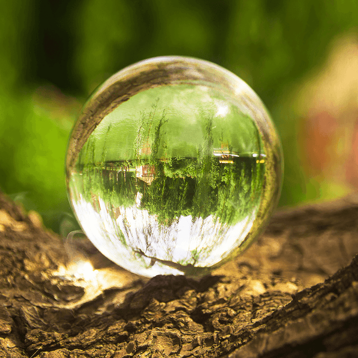 50/80Mm K9 Clear Crystal Glass Ball Photography Lensball Photo Prop Background Decorations Gift - MRSLM
