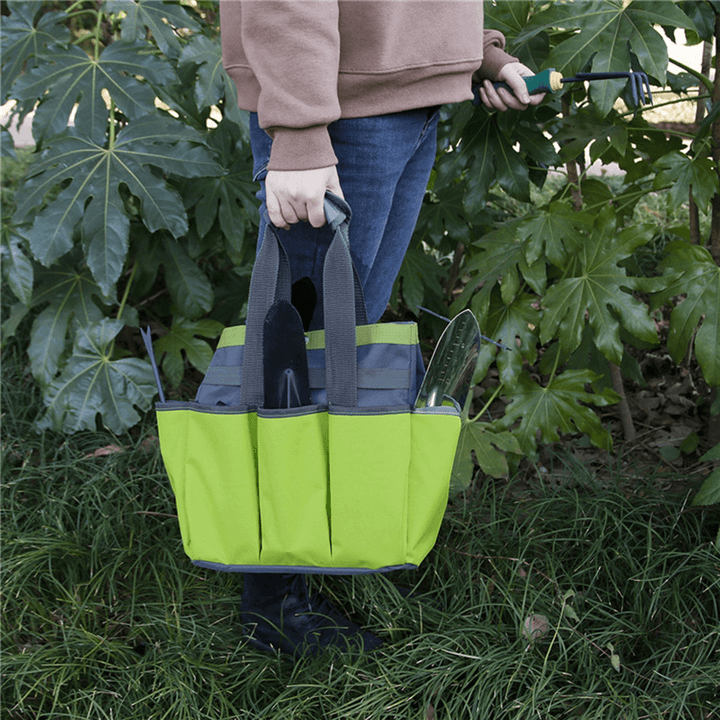 Multi-Functional Portable Garden Kit Garden Storage Bag with inside and outside Pockets Tote Bag Garden Supplies - MRSLM
