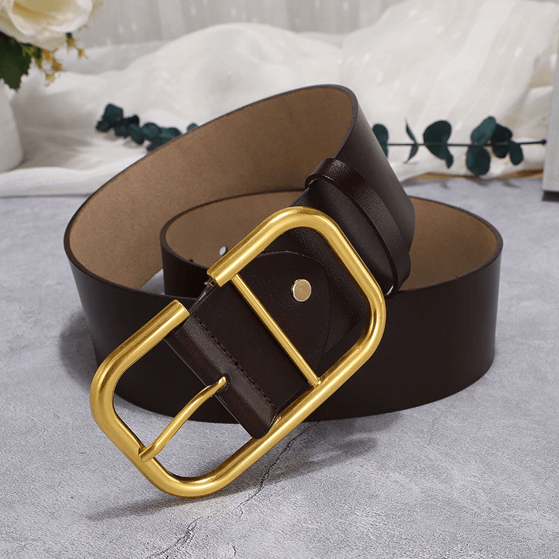 EAM-PU Leather Belt with Large Slit Buckle - MRSLM
