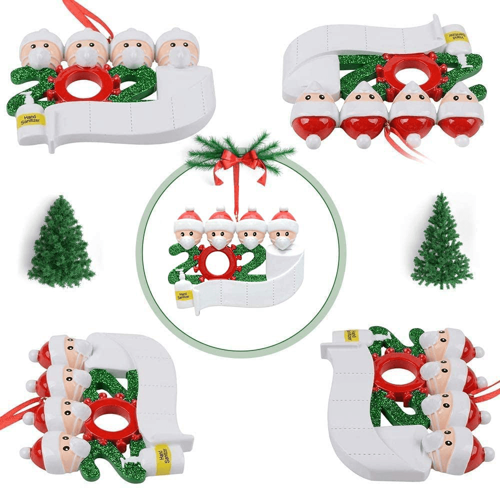 Xmas Family Santa Christmas Tree Hanging Family Ornament Decorations Gifts - MRSLM