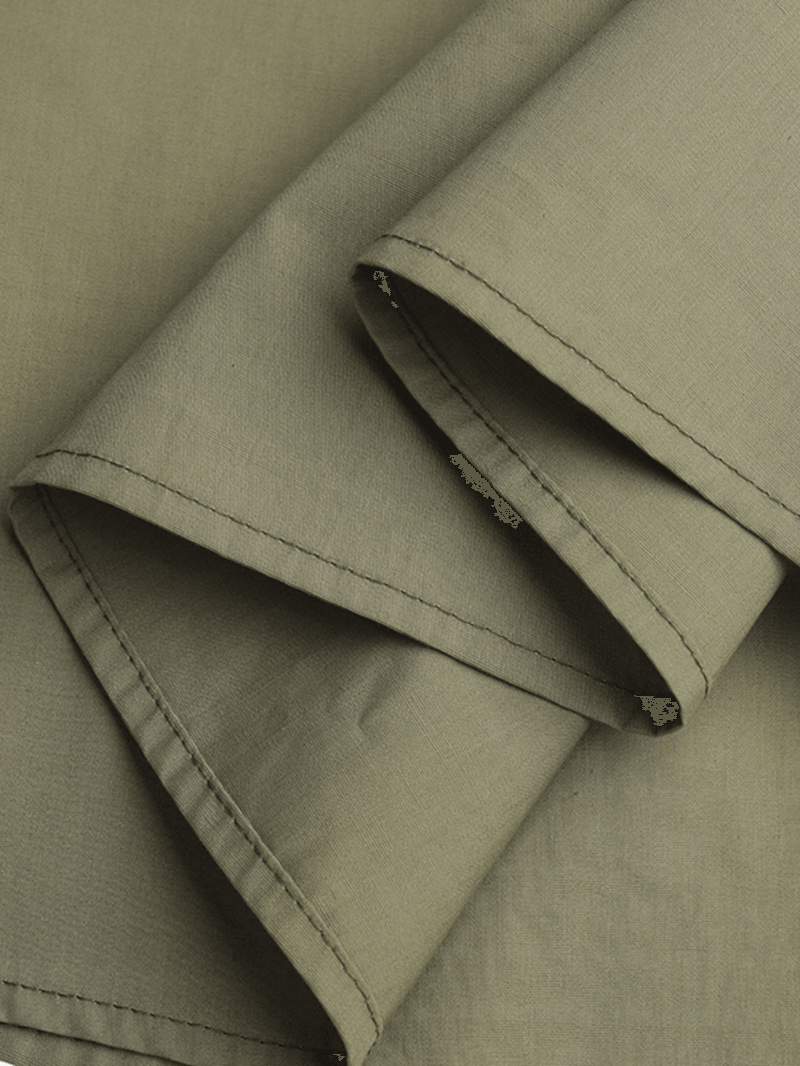 100% Cotton Solid Side Zipper Spliced Casual Loose Skirt for Women - MRSLM