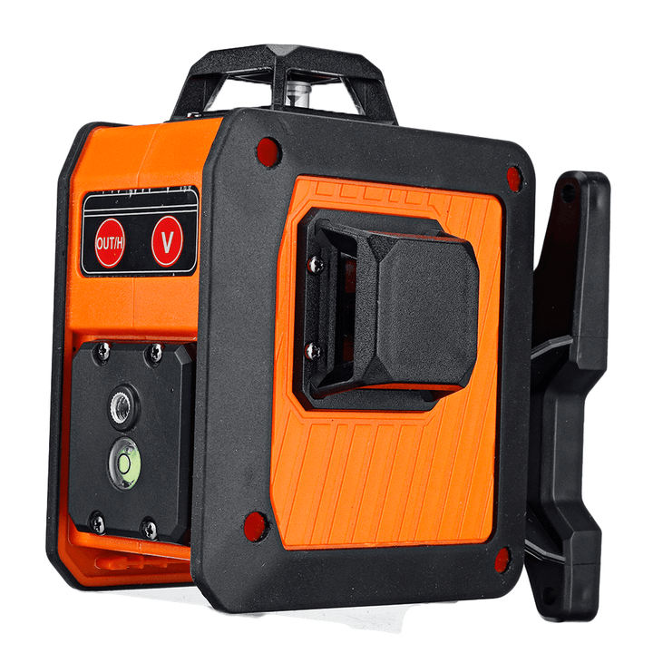 3D 12 Lines 360° Green Light Auto Laser Level Horizontal & Vertical Cross Build Tool Measuring Tools with Remote Control - MRSLM