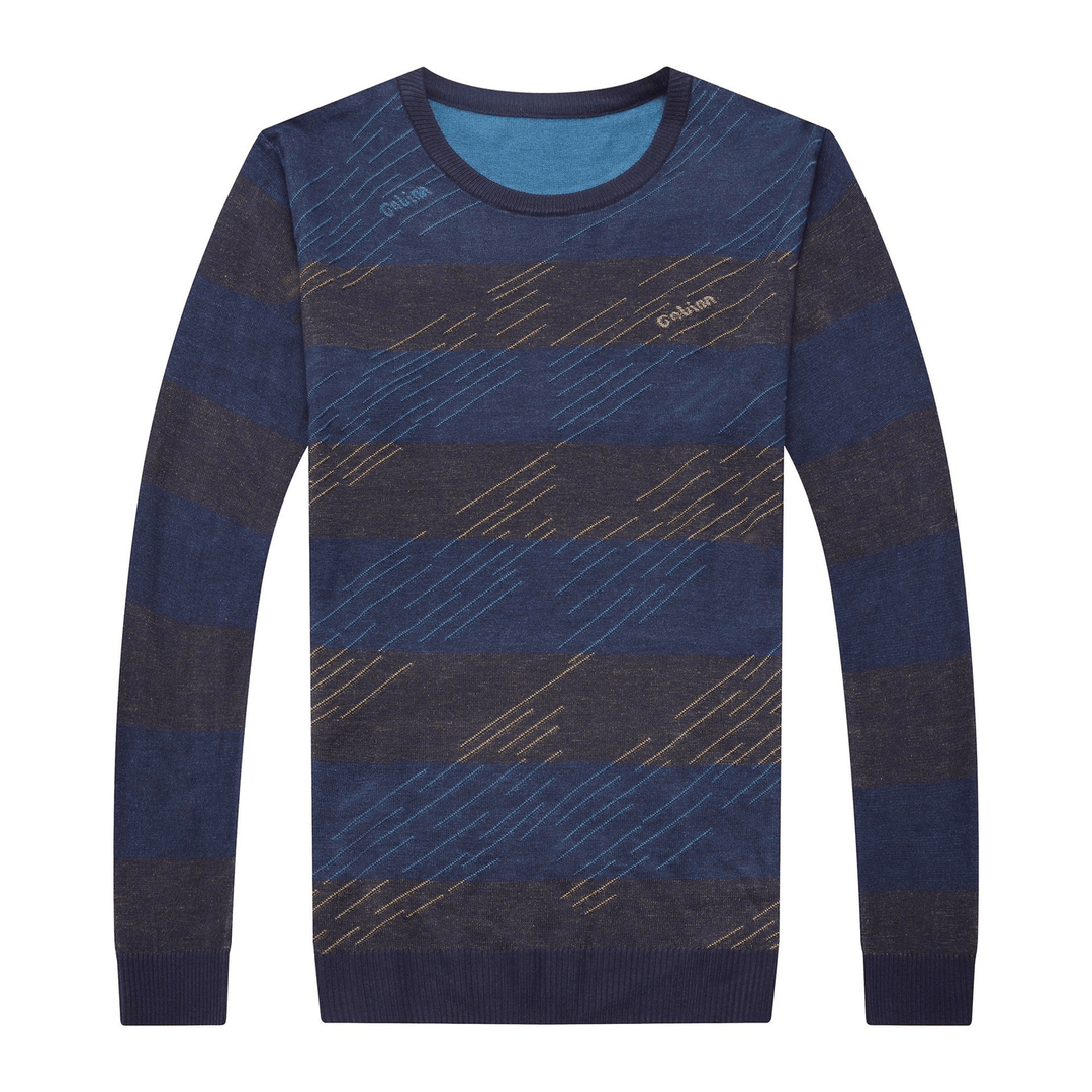 Autumn New Men'S Knitted Sweater round Neck - MRSLM