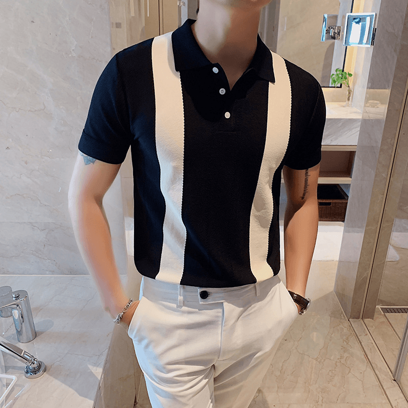 Summer Sportsman Short-Sleeved Knitted Casual POLO Shirt - MRSLM