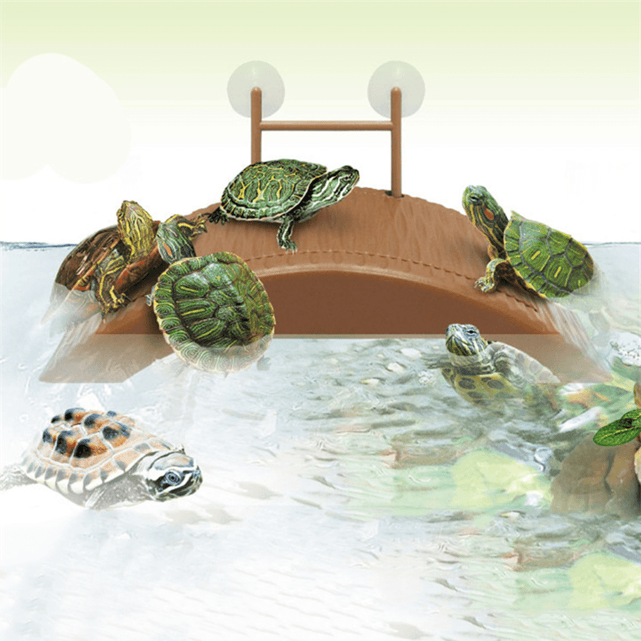 Aquarium Tank Turtle Reptile Basking Terrace Island Platform House Dock Pier Decorations - MRSLM
