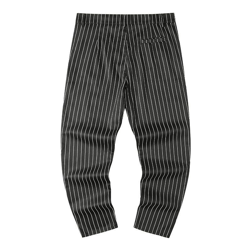 New European Style Striped Stitching Button-Style Slim-Fit Men'S Casual Pants - MRSLM