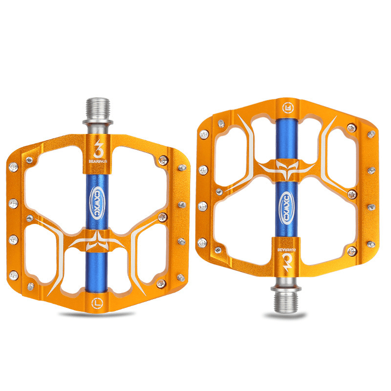 CXWXC V15 Bike Pedals 3 Sealed Bearings Anti-Slip Ultralight Mountain Bicycle Wide Platform Pedals - MRSLM