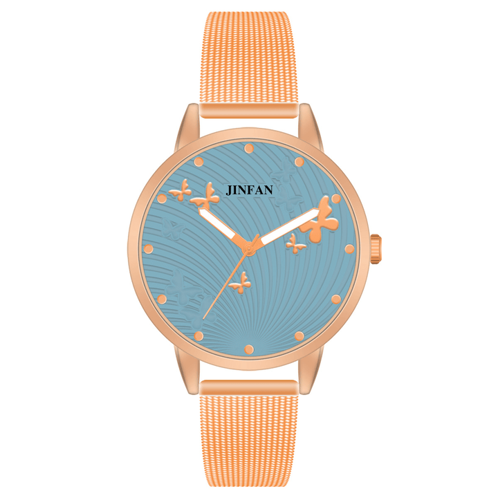 JINFAN JL06 Casual Style Women Wrist Watch Full Steel Quartz Watches - MRSLM