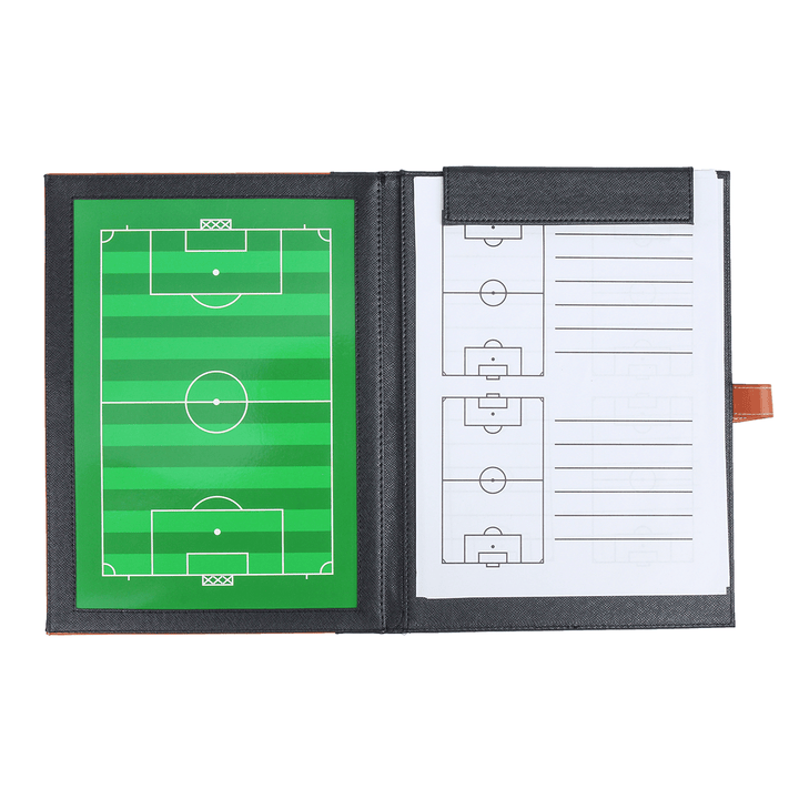 Magnetic Clipboard Football Tactic Board with Pen Coaches Training Guidance Tools Soccer Teaching Board Accessories - MRSLM